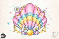 Clam Pearl Summer Clipart Bundle - CraftNest - Digital Crafting and Art