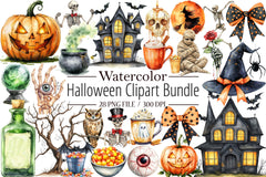 Halloween Clipart Bundle 2 - CraftNest - Digital Crafting and Art