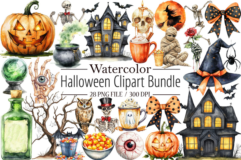 Halloween Clipart Bundle 2 - CraftNest - Digital Crafting and Art