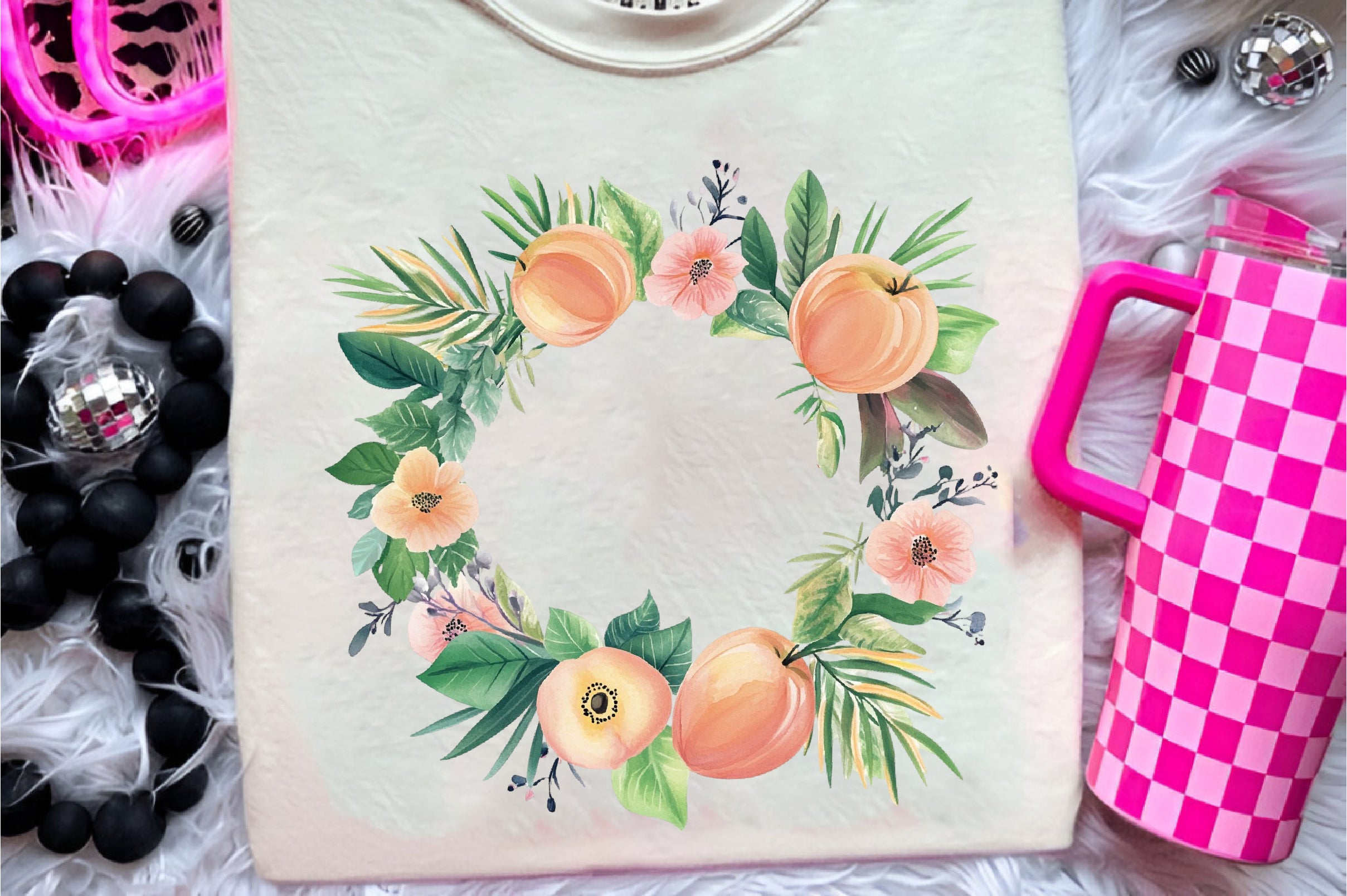 Cute Peaches Garden Fruit Clipart Bundle - CraftNest - Digital Crafting and Art