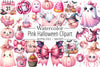 Pink Halloween Clipart Bundle 2
