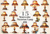 Victorian Lamp Clipart Bundle