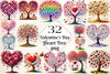Valentine's Day Heart Tree Clipart Bundle 2