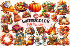 Fall Favorites Clipart Bundle - CraftNest - Digital Crafting and Art