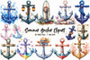 Summer Anchor Clipart Bundle 3