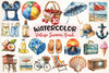 Vintage Summer Beach Clipart Bundle 4