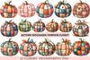 Autumn Patchwork Pumpkin Clipart Bundle