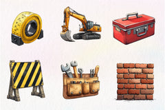Construction Clipart Bundle - CraftNest - Digital Crafting and Art