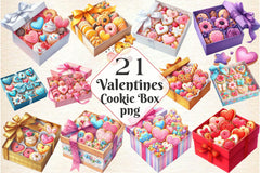 Cookie Gift Boxes Clipart Bundle - CraftNest - Digital Crafting and Art
