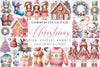 Exquisite Pink Christmas Clipart Bundle: Festive Holiday Charm