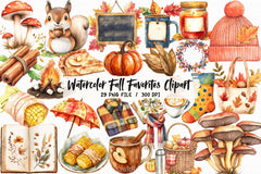 Fall Favorites Clipart Bundle 3 - CraftNest - Digital Crafting and Art