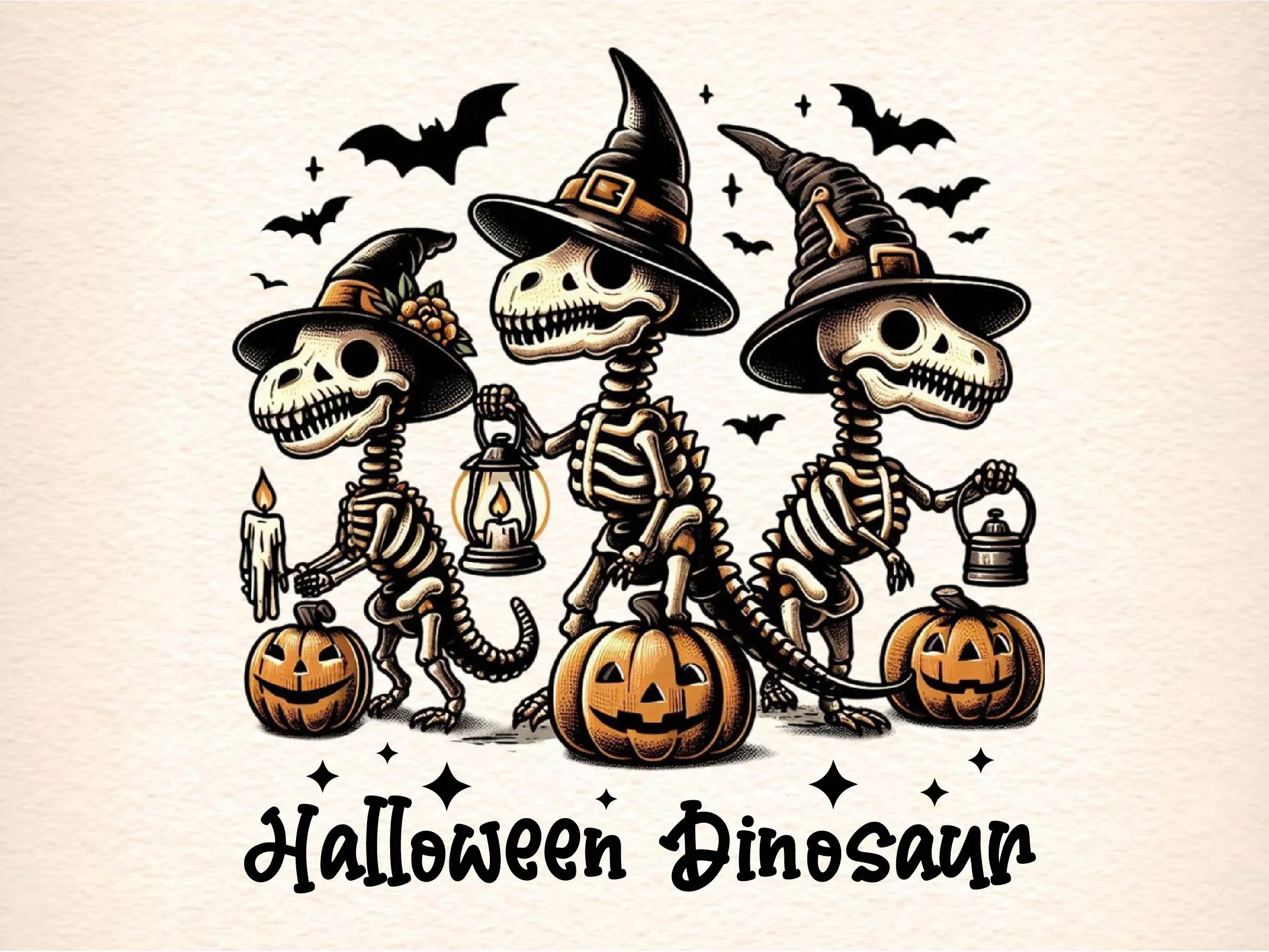 Halloween Dinosaur Halloween Dinosaur Clipart Bundle - CraftNest - Digital Crafting and Art