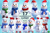 Snowman Christmas Clipart Bundle 1