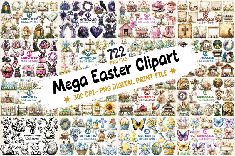 Happy Easter Huge SVG Bundle - CraftNest - Digital Crafting and Art