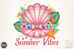 Coquette Clam Pearl Bow Clipart Bundle - CraftNest - Digital Crafting and Art