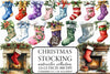 Christmas Stocking Clipart Bundle