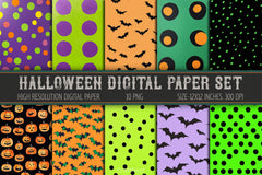 Halloween Digital Paper Set - CraftNest - Digital Crafting and Art