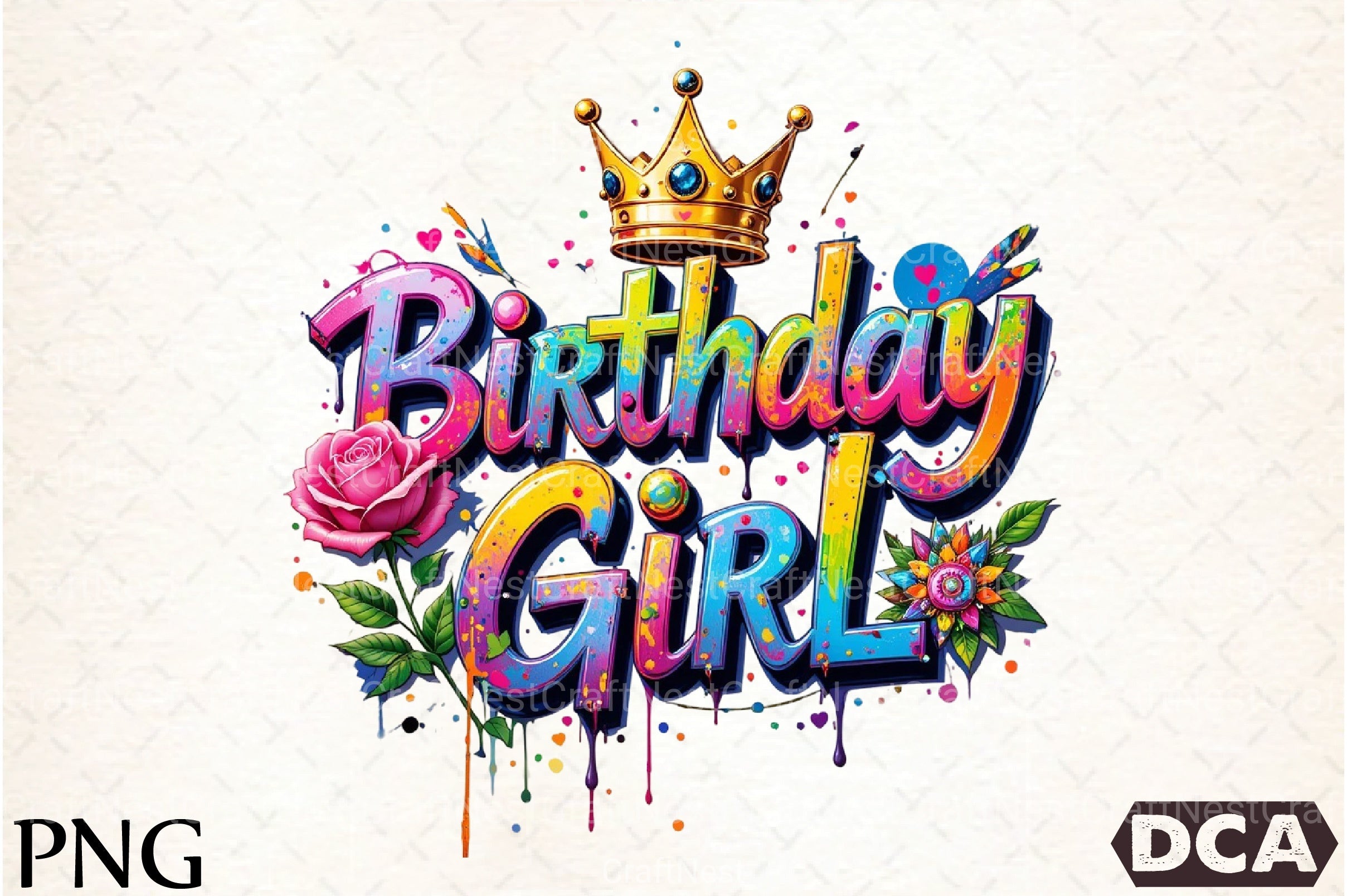 Birthday Girl Clipart Bundle 3 - CraftNest - Digital Crafting and Art