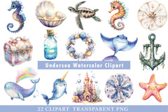 Undersea Clipart Bundle - CraftNest - Digital Crafting and Art