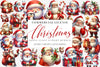 Santa Claus Cute Christmas Whimsical Clipart Bundle Commercial License