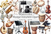 Musique Instrument Clipart Bundle 4