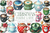 Festive Latte Christmas Coffee Clipart Bundle