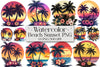 Beach Sunset Clipart Bundle