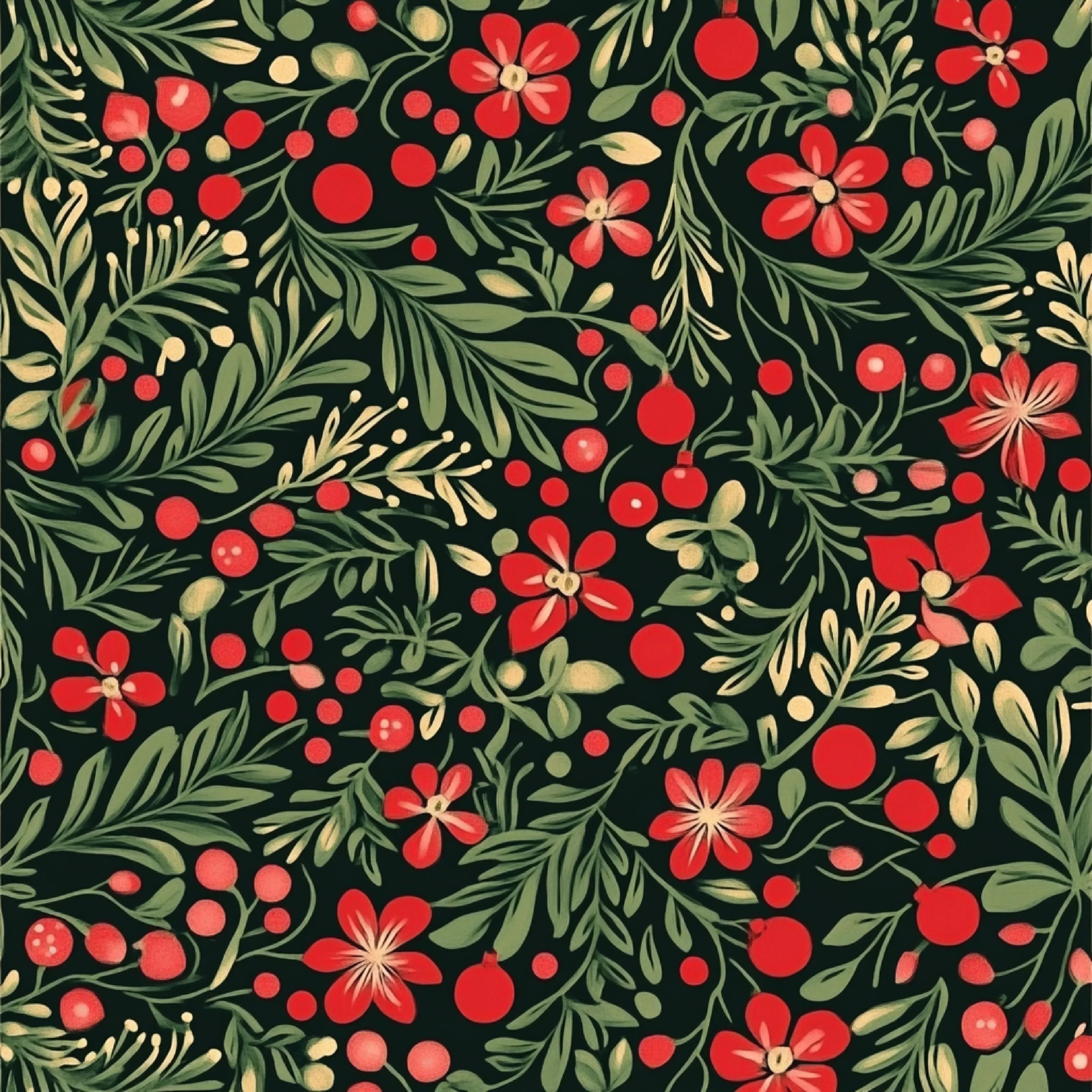 Red Green Christmas Patterns Clipart Bundle - CraftNest - Digital Crafting and Art