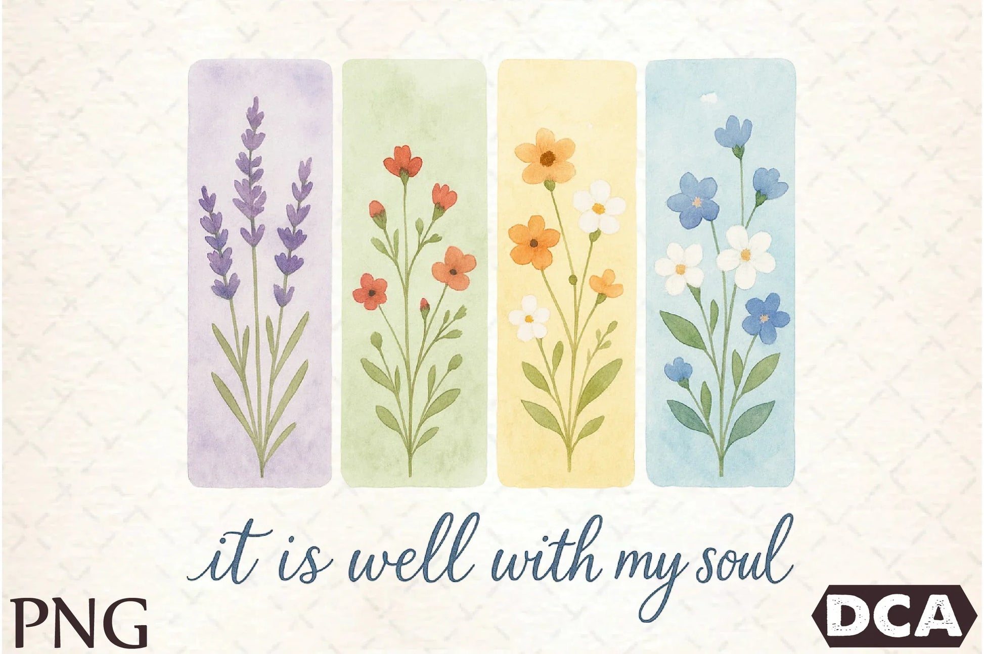 Brushstroke Floral Christian Flower Clipart Bundle - CraftNest - Digital Crafting and Art