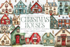 Christmas Houses Clipart Bundle