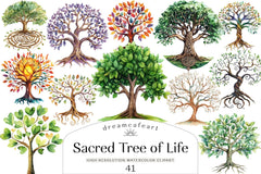 Sacred Tree of Life Clipart Bundle - CraftNest - Digital Crafting and Art