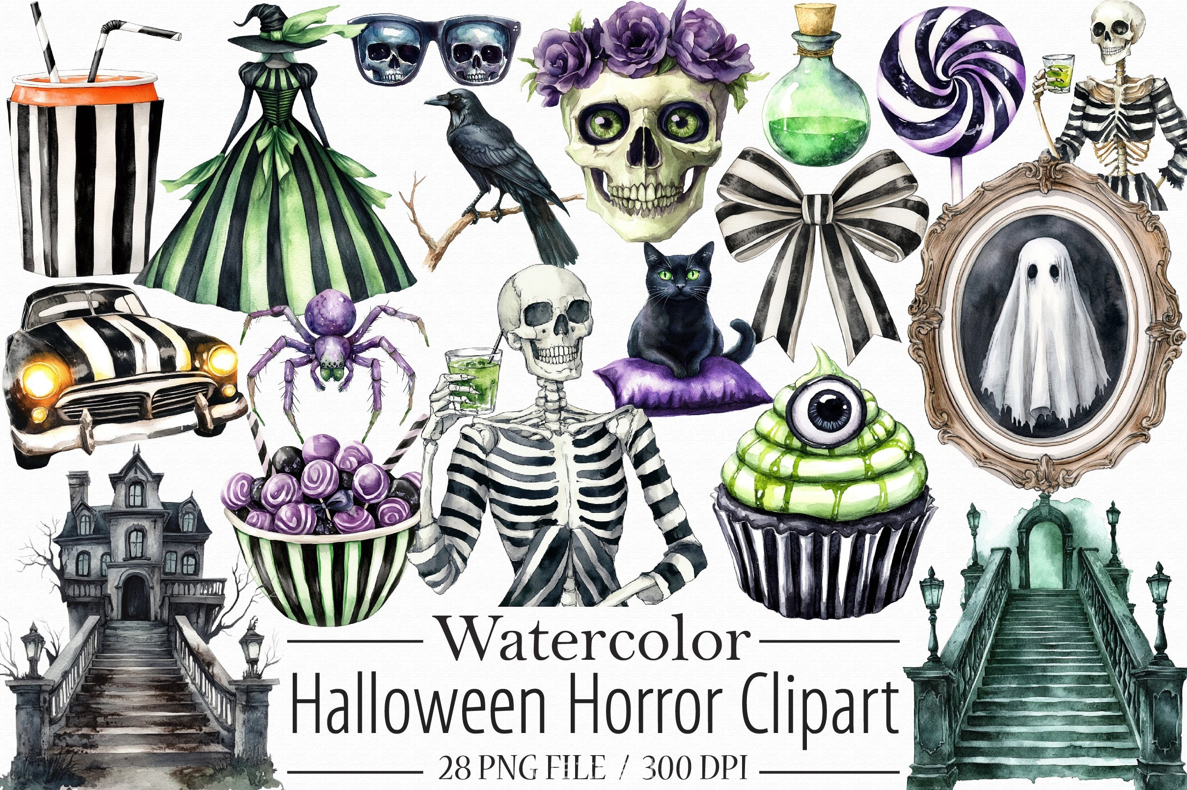 Halloween Horror Clipart Bundle - CraftNest - Digital Crafting and Art