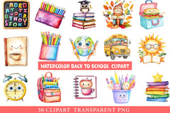 Back to School Sublimation Clipart - CraftNest - Digital Crafting and Art