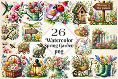 Spring Garden Clipart Bundle 7 - CraftNest - Digital Crafting and Art