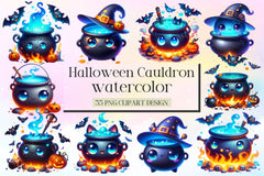 Halloween Cauldron Clipart Bundle 2 - CraftNest - Digital Crafting and Art
