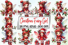 Cute Christmas Fairy Clipart Bundle - CraftNest - Digital Crafting and Art