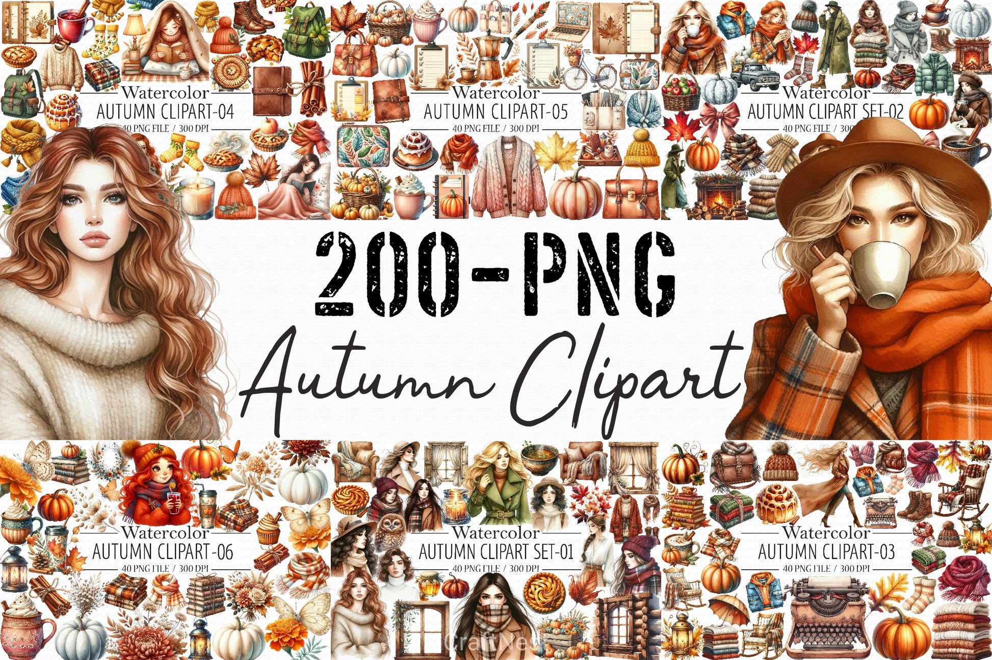Autumn Mega Clipart Bundle - CraftNest - Digital Crafting and Art