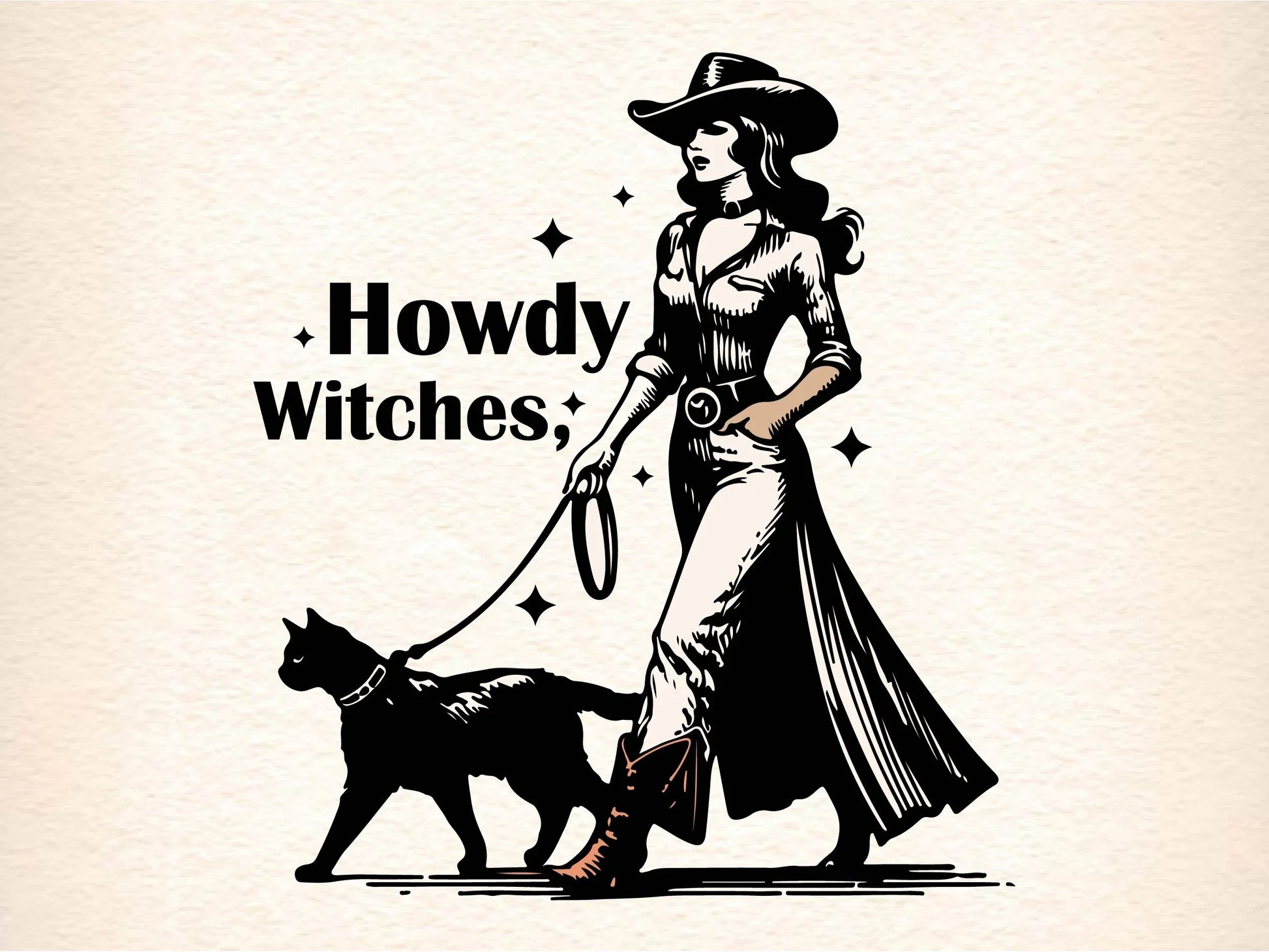 Howdy Witches Vintage Halloween Clipart Bundle - CraftNest - Digital Crafting and Art