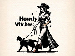 Howdy Witches Vintage Halloween Clipart Bundle - CraftNest - Digital Crafting and Art