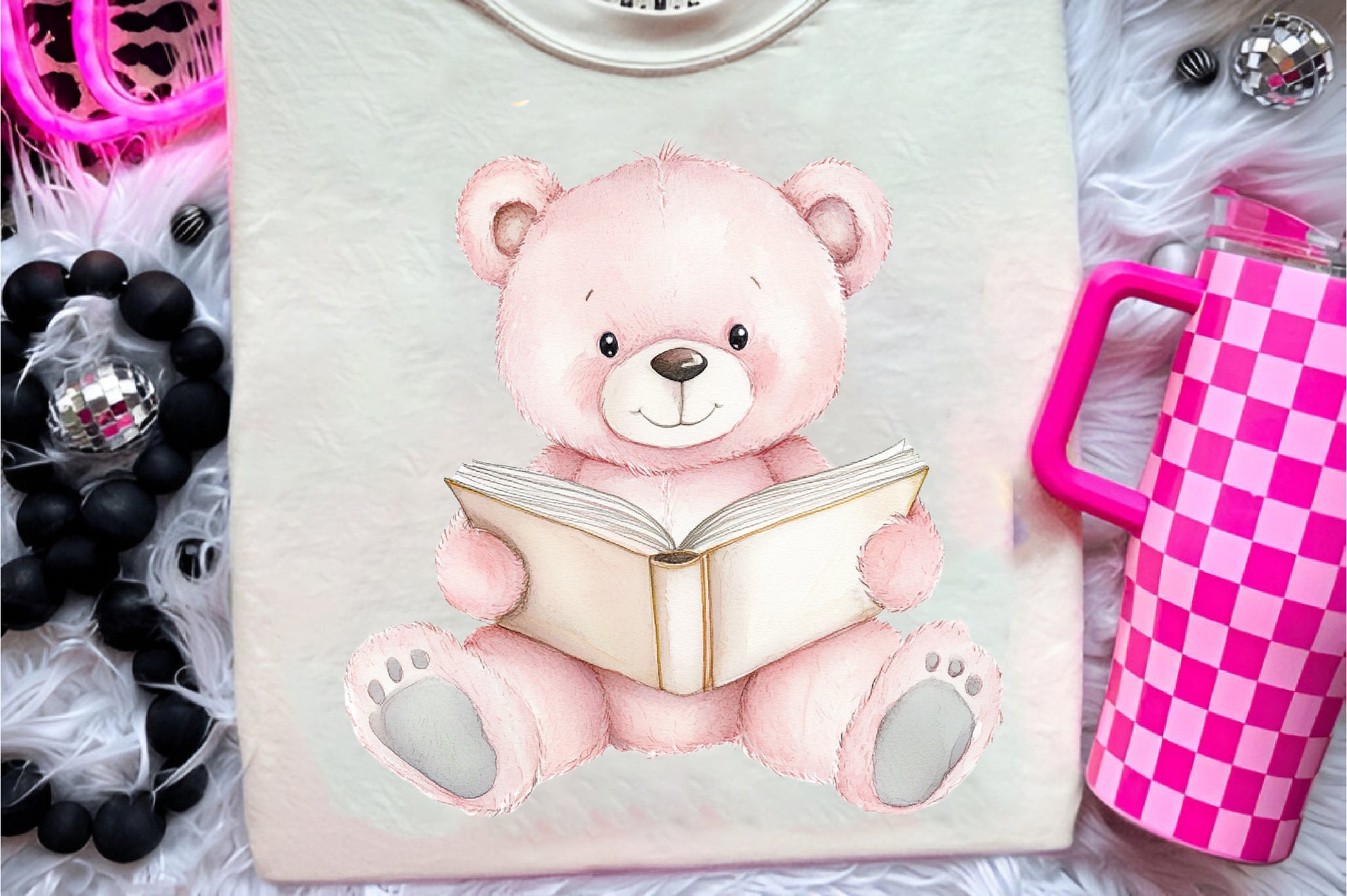Pink Cute Blush Teddy Bear Clipart Bundle - CraftNest - Digital Crafting and Art