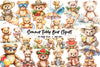 Summer Teddy Bear Clipart Bundle