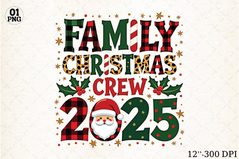 Family Christmas Crew Clipart Bundle - CraftNest - Digital Crafting and Art