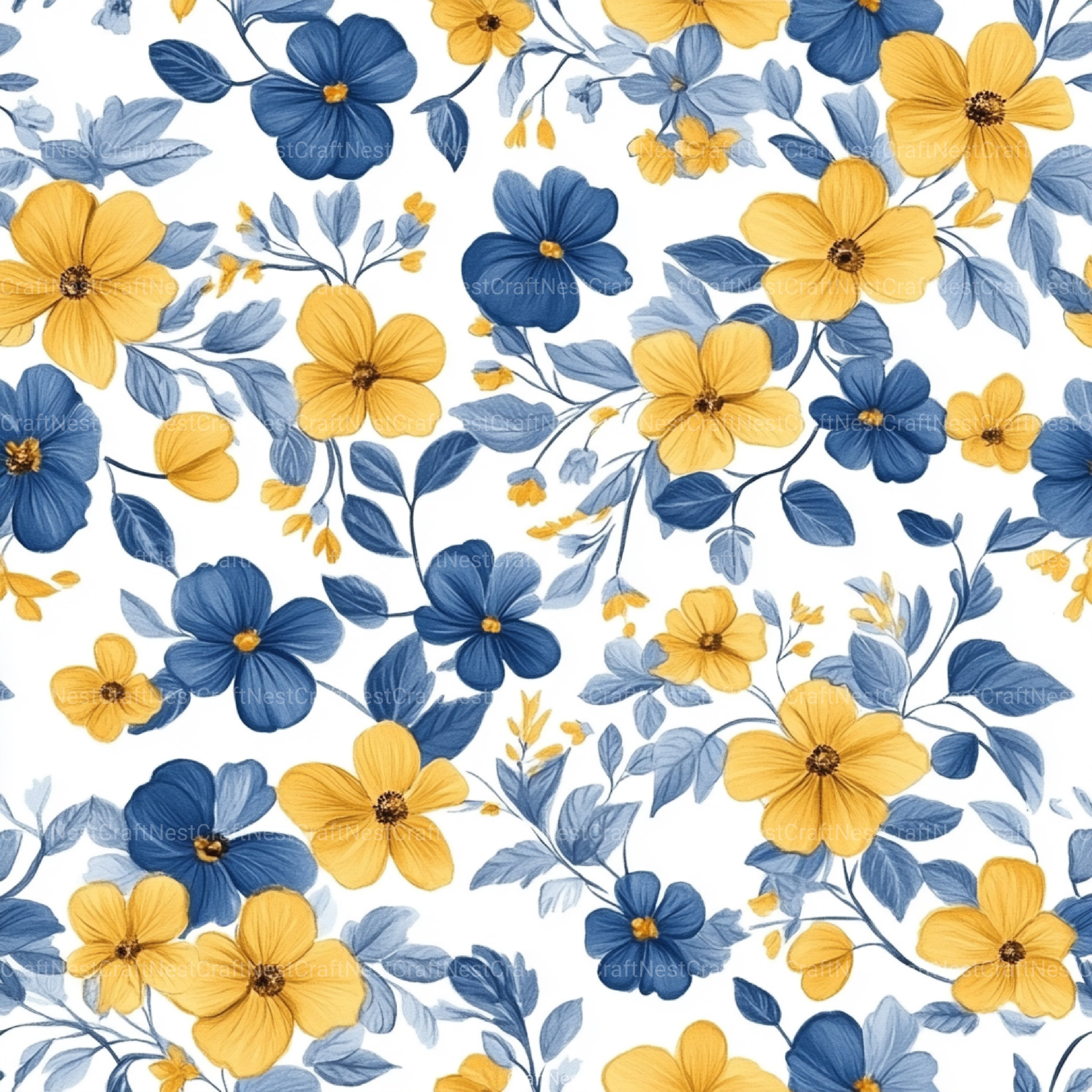 Floral Pattern Background Clipart Bundle 2 - CraftNest - Digital Crafting and Art