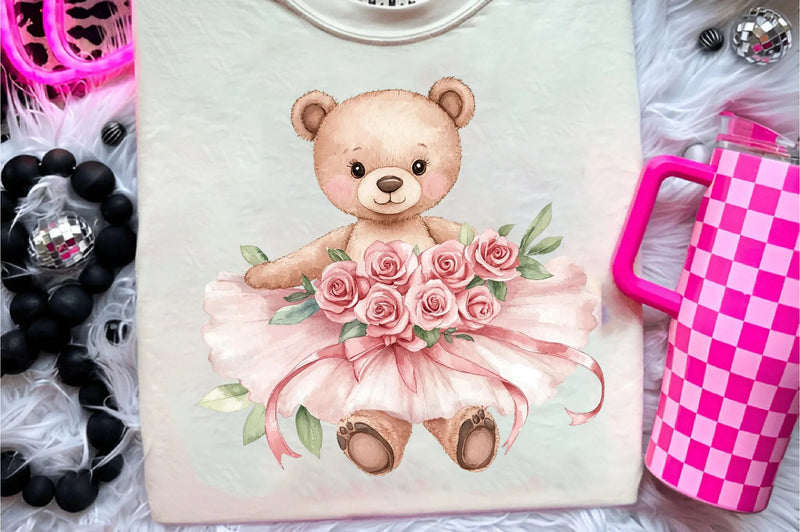 Cute Pink Ballerina Animals Clipart Bundle - CraftNest - Digital Crafting and Art