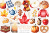 Autumn Fall Planner Clipart Bundle