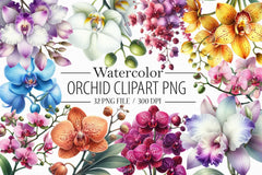 Orchid Clipart Bundle 3 - CraftNest - Digital Crafting and Art