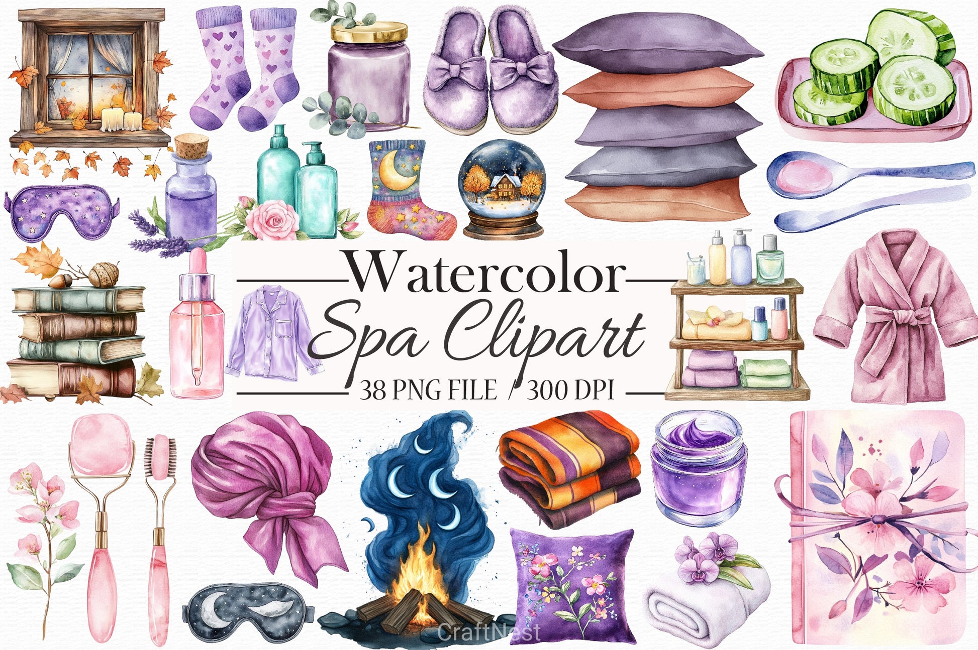 Spa Clipart Bundle - CraftNest - Digital Crafting and Art