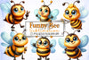 Funny Bee Clipart Bundle