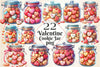 Valentine Romantic Cookie Jar Clipart Bundle