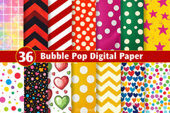Bubble Pop Digital Paper - CraftNest - Digital Crafting and Art